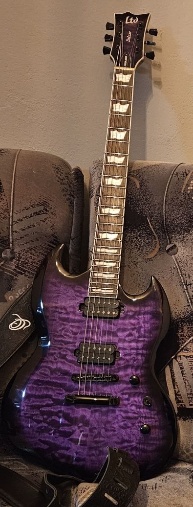 ESP LTD Viper 1000 See Thru Purple Sunburst