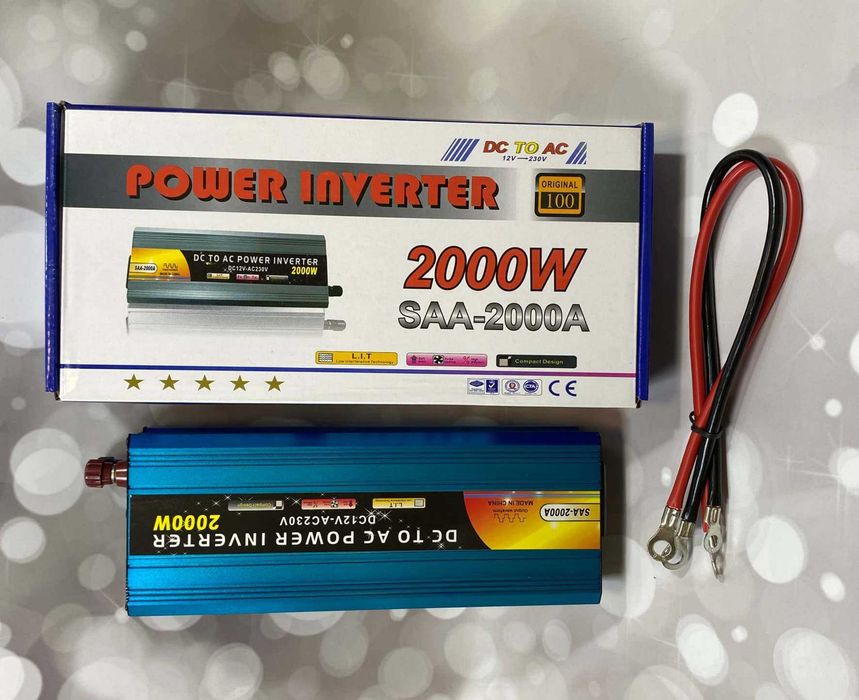 Інвертор перетворювач напруги 2000 Wat з 12 на 220