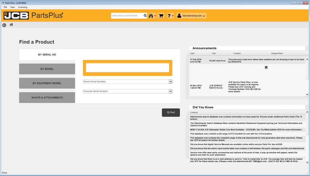 JCB Service Parts plus oraz Parts Pro LAPTOP! ZAINSTALOWANY PROGRAM