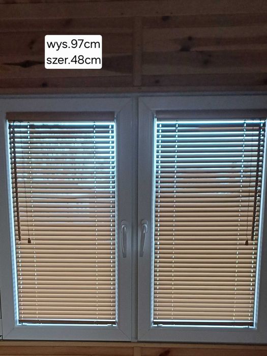 Żaluzje 4 sztuki