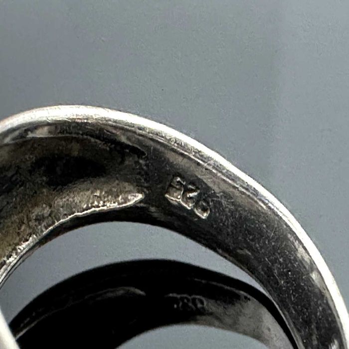 Srebrny sygnet męski z lat 70-tych ubiegłego stulecia - próba 925