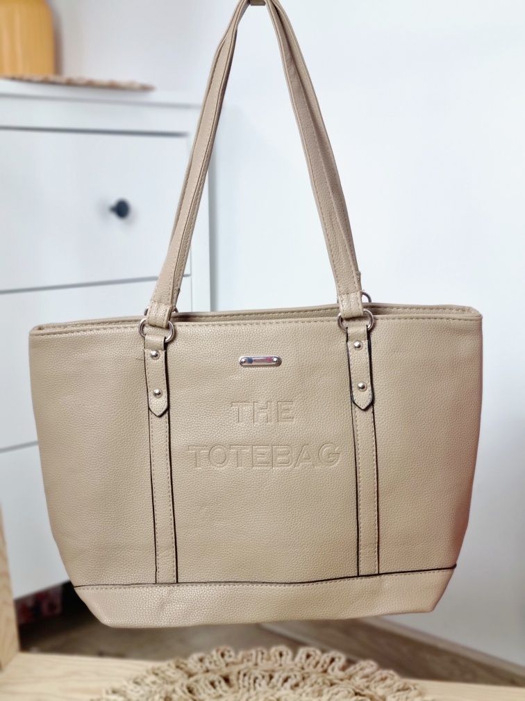 Torebka damska nowa na ramię shoper napis the tote bag