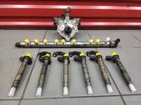 BMW 3.0D N57 F01 F10 ZESTAW WTRYSKOWY WTRYSKIWACZE LISTWA POMPA KPL OE ORYG