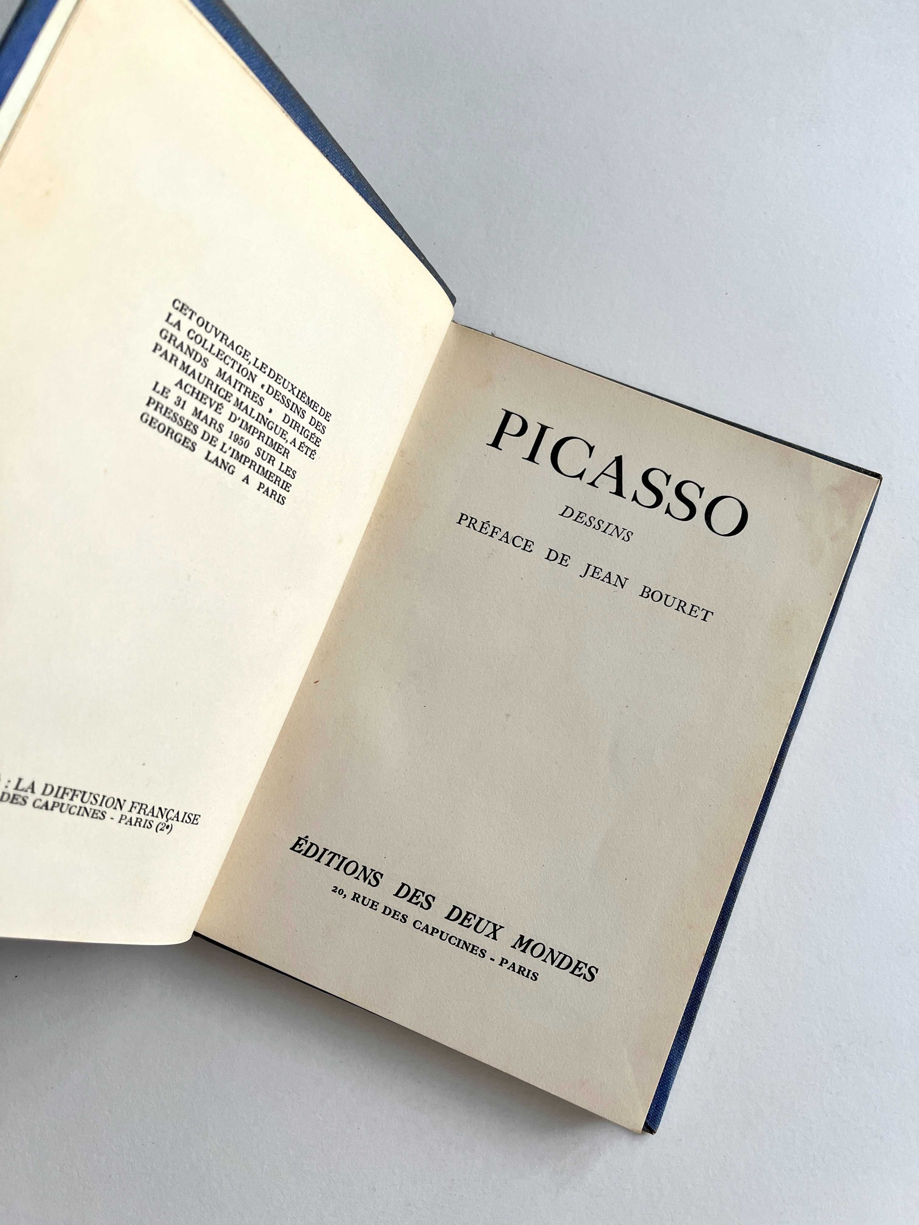 Livro Pablo Picasso Dessins Editions Des Deux Mondes 1950