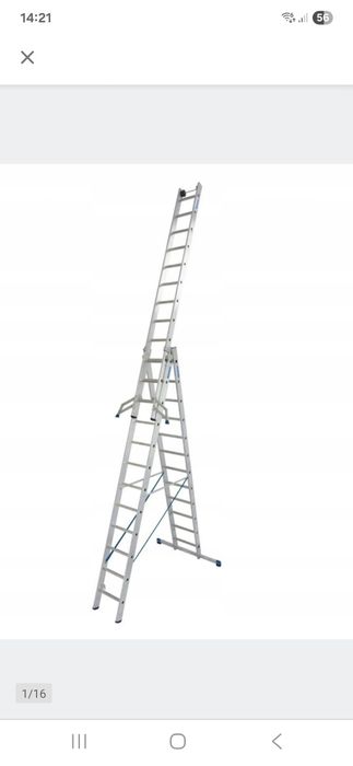 Sprzedam drabina KRAUSE STABILO 3x14 stopni 10,9m