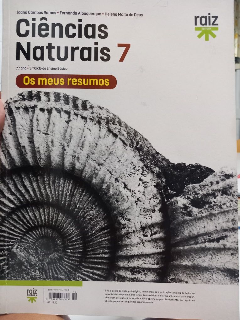 Caderno de atividades ciências 7°ano