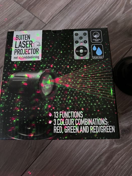 Projektor laserowy z pilotem zewnetrzny