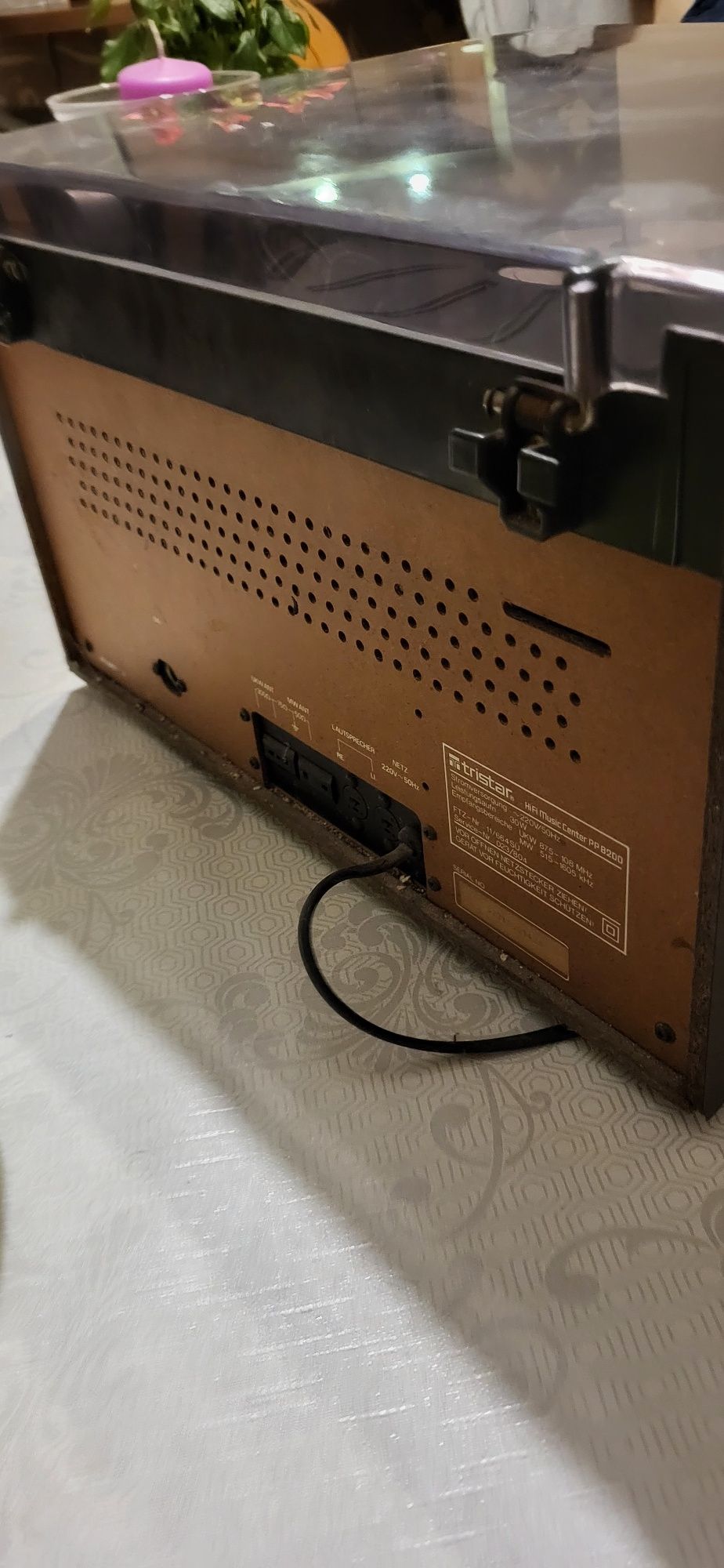 Wieża radio magnetofon z adapterem na płyty Hi Fi Music Center PP 8200