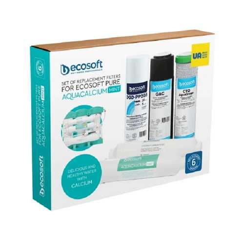 Комплект картриджів Ecosoft PURE AquaCalcium Mint "6 місяців"
