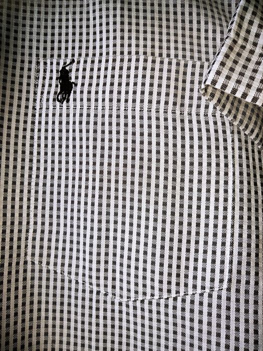 Koszula Polo Ralph Lauren 170/ 176 czarno/ biała rozm.M