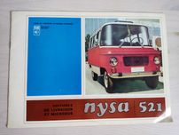 Prospekt broszura samochodowa Nysa 521 z 1969
