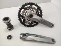 Шатуни SHIMANO Deore LX 3x9 + Каретка Hollowtech ll
