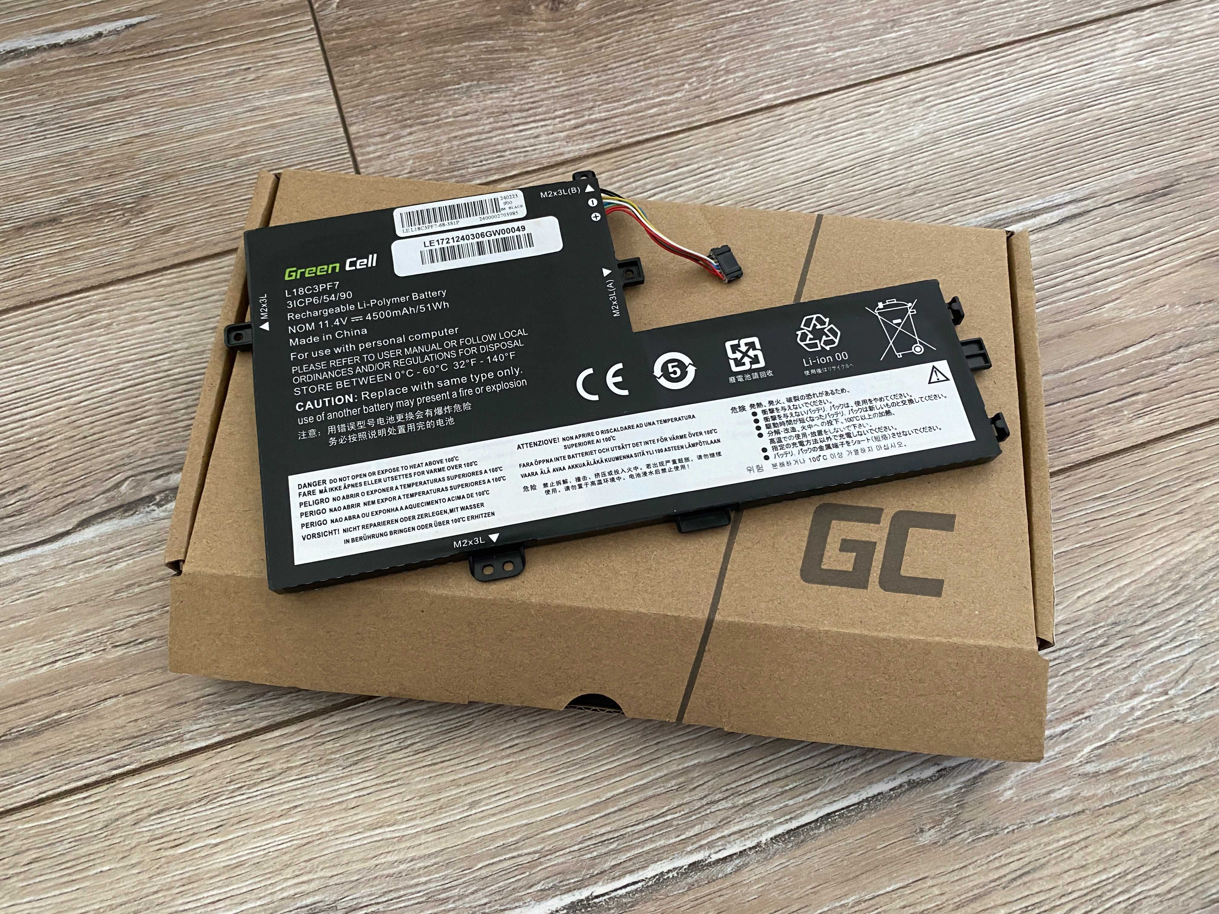 Bateria Lenovo Green Cell L18C3PF6 L18C3PF7 L18L3PF3 L18M3PF6 L18M3PF7