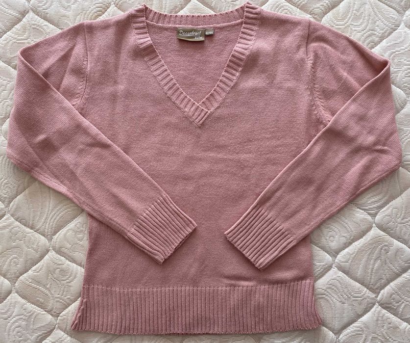 Camisola de malha cor de rosa da Veti