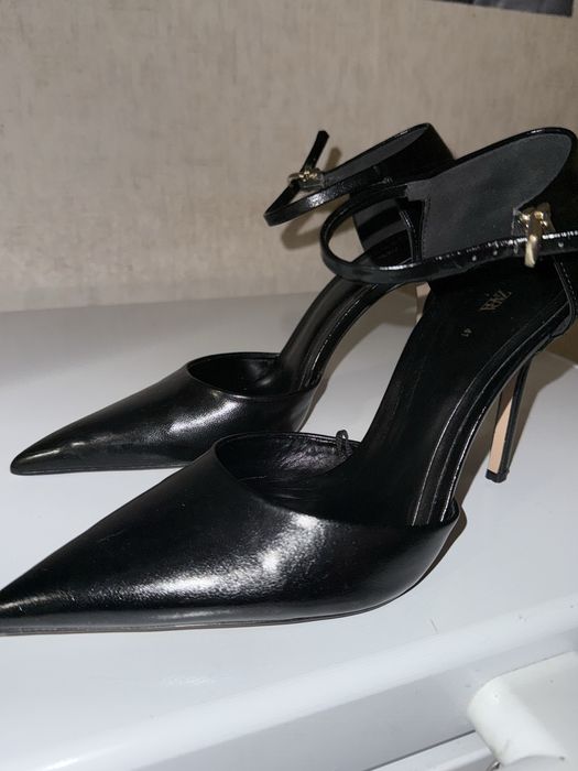 Лодочки Zara черные, 41 размер