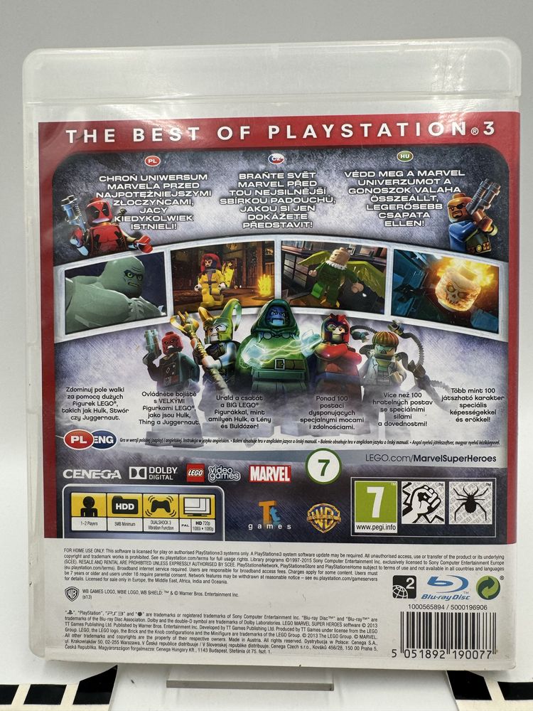 Lego Marvel Super Heroes Ps3 Gwarancja