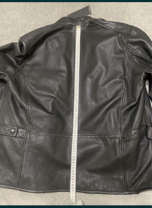 Чоловіча шкіряна куртка Massimo Dutti розмір XL