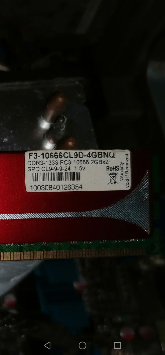 4 Memórias RAM  2GB DDR3 G.SKILL