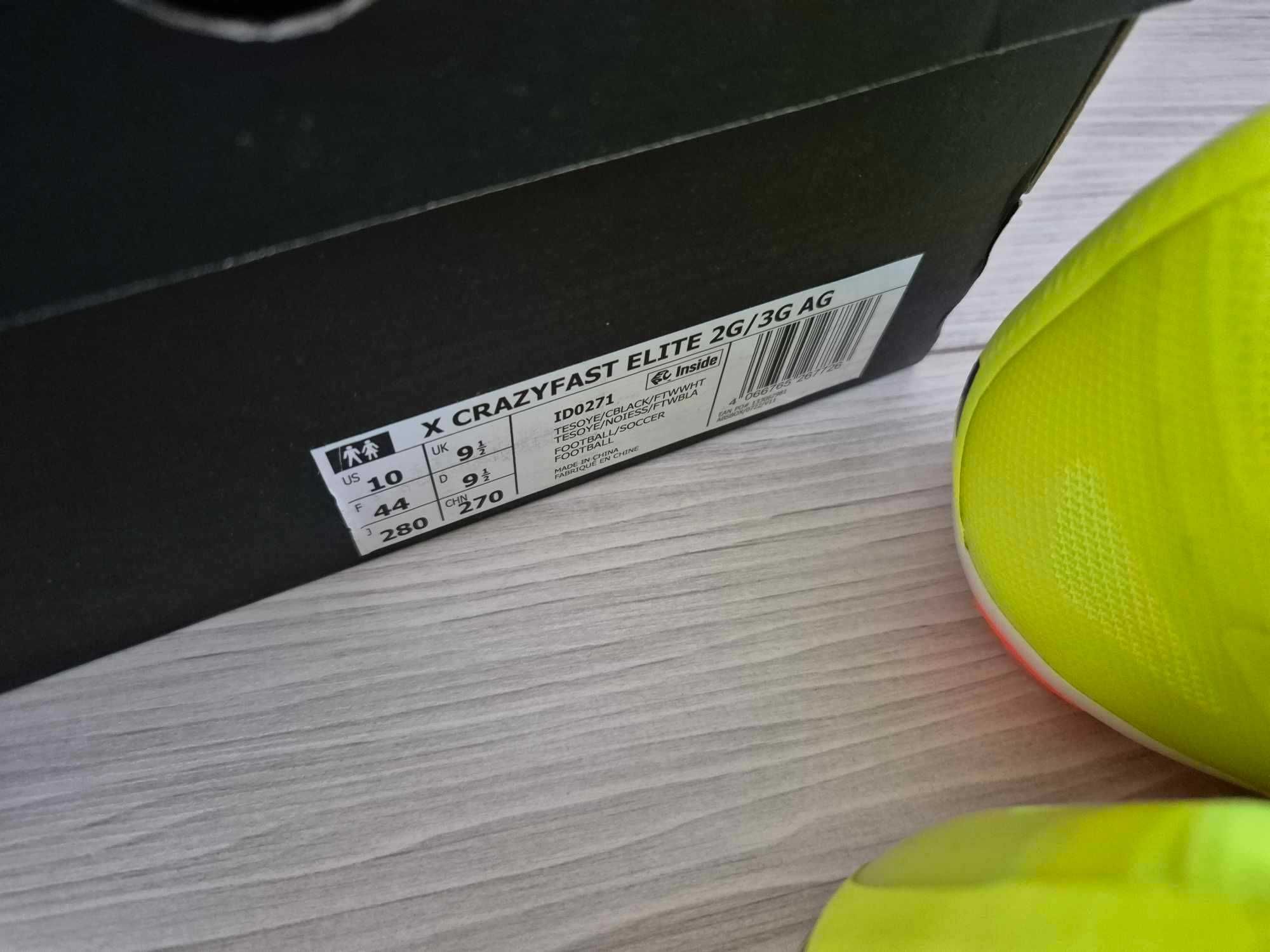 Profesjonalne korki adidas X Crazyfast Elite 2G/3G AG ID0271 rozm. 44