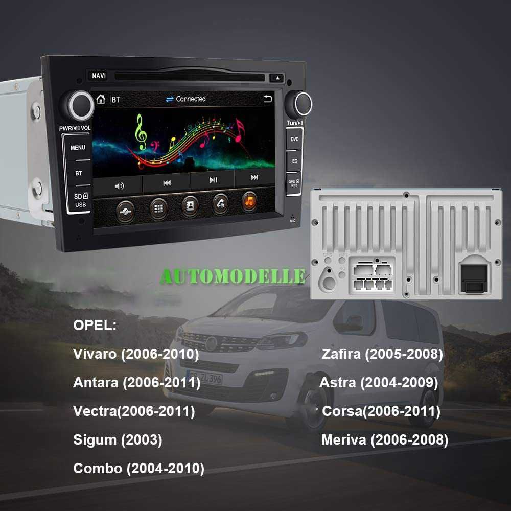 Radio samochodowe 2 DIN z nawigacją do Opla 2004 do 2011 czarne -POJED