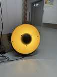 Lampa retro DJ Loft Czarna Złota