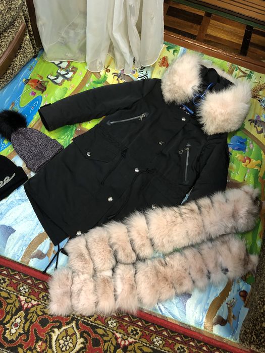 Парка-трансформер демисезонная!С песцом!