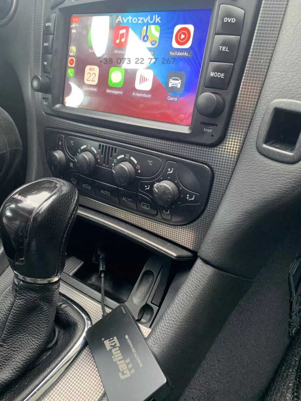 Магнитола Mercedes Benz VITO w209 w203 w463 2 дин CarPlay Android 14