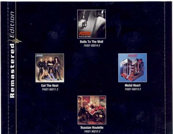Płyta CD Accept " Metal Heart "1985 RCA 2002