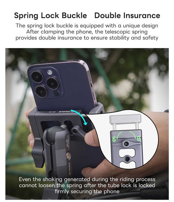 Uchwyt motocyklowy na telefon aluminium FANAUE CPC-06T