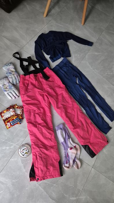 Zestaw narciarski dla dziewczynki dziecka  12 lat  146cm 152cm