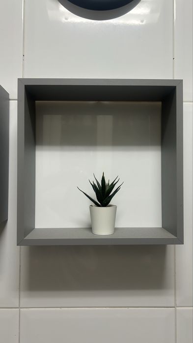 Prateleiras em cubo SPACEO CACTUS SEDA 20/24/28X10CM 15MM (PACK 3 UN)