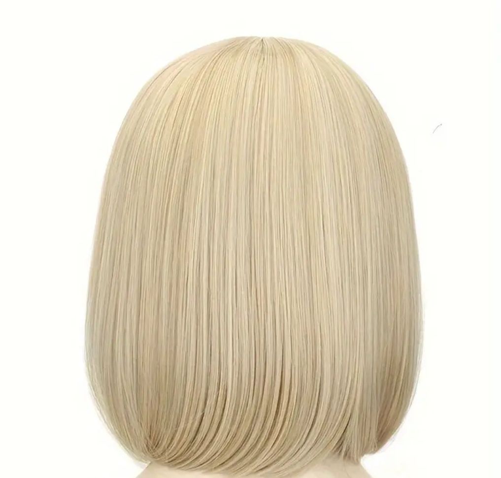 Peruka bob jasny blond złoty