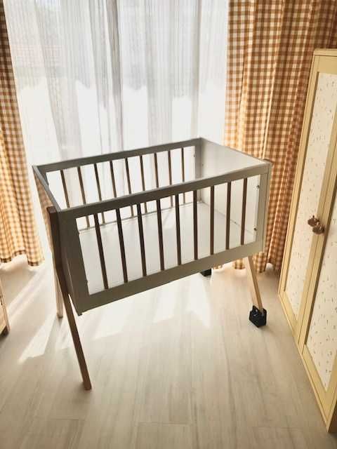 Berço nature branco - Zippy - 3 em 1 secretária + caixa de brinquedos