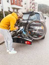 Bagażnik rowerowy na hak na 4 rowery - do wypożyczenia