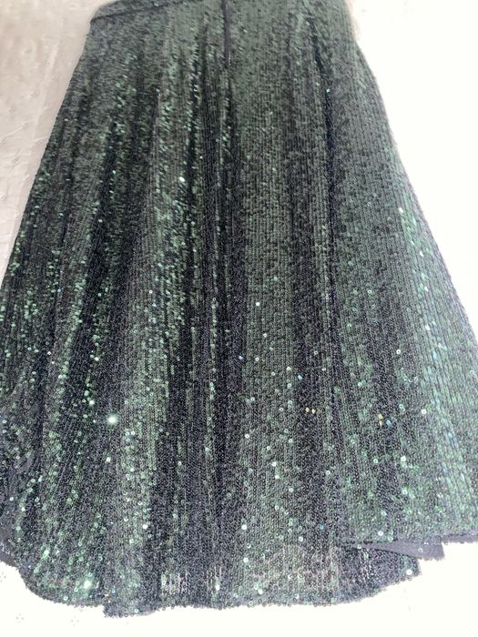 Spódnica cekinowa butelkowa zieleń