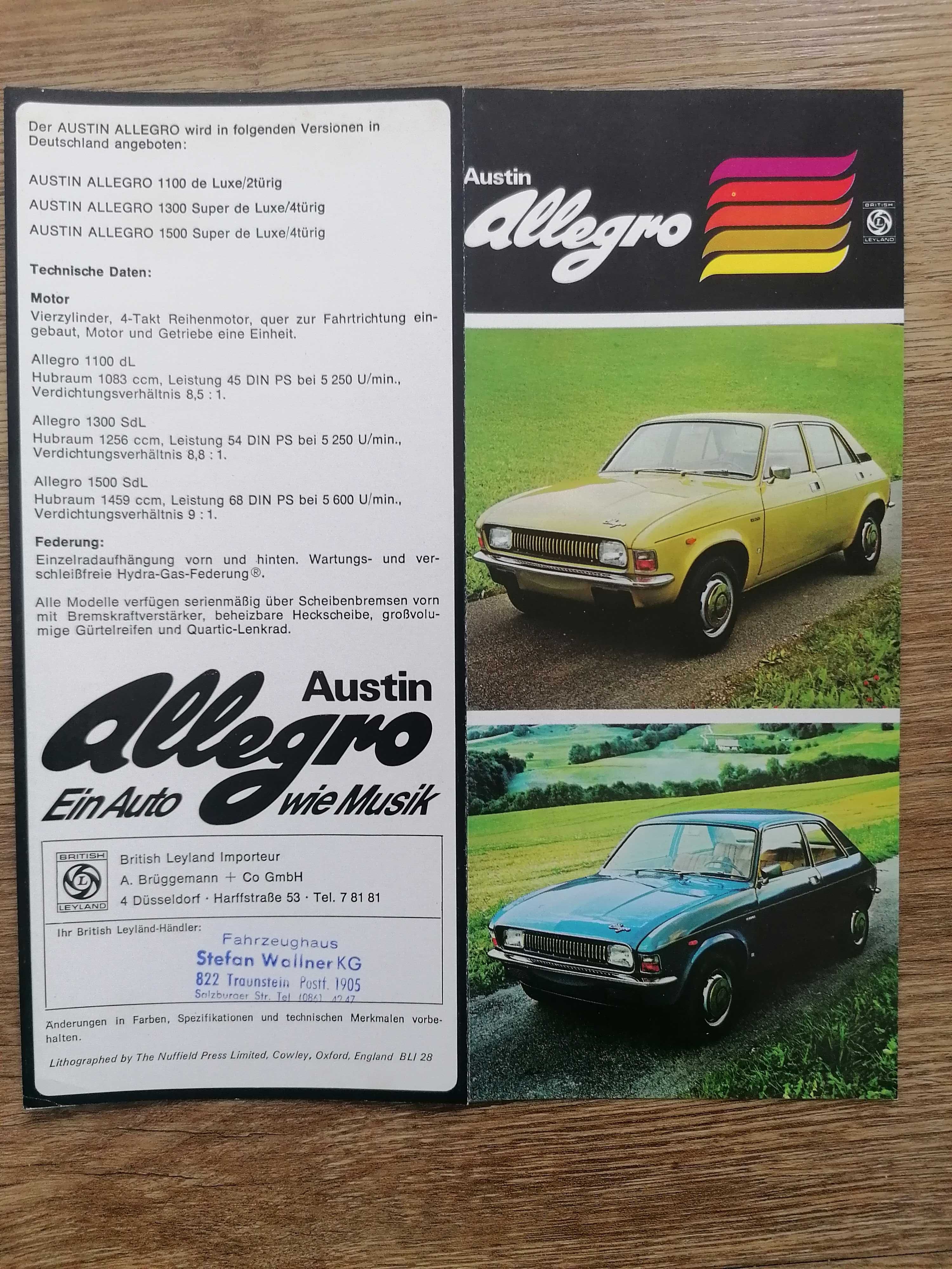 Prospekt Austin Allegro