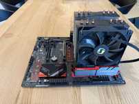 Czesci PC 8 Gb RAMu + Plyta glowna Asrock + Chlodzenie CPU