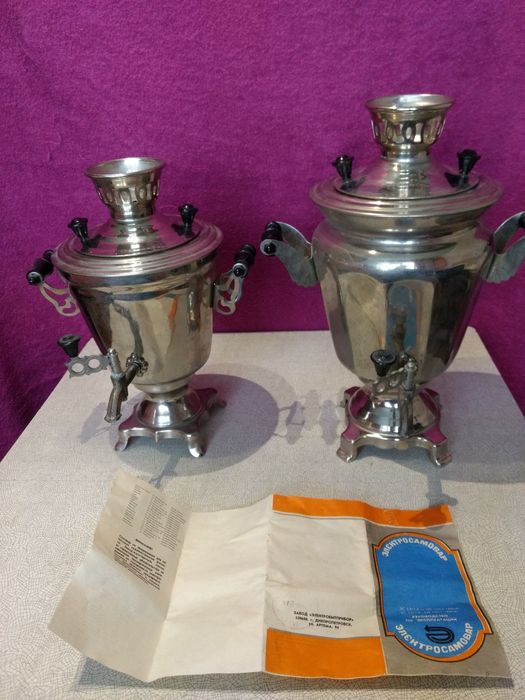 Самовар медь латунь никелированный Цена за один