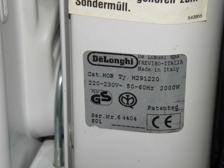 Обігрівач масляний DeLonghi H291220 12 секцій
