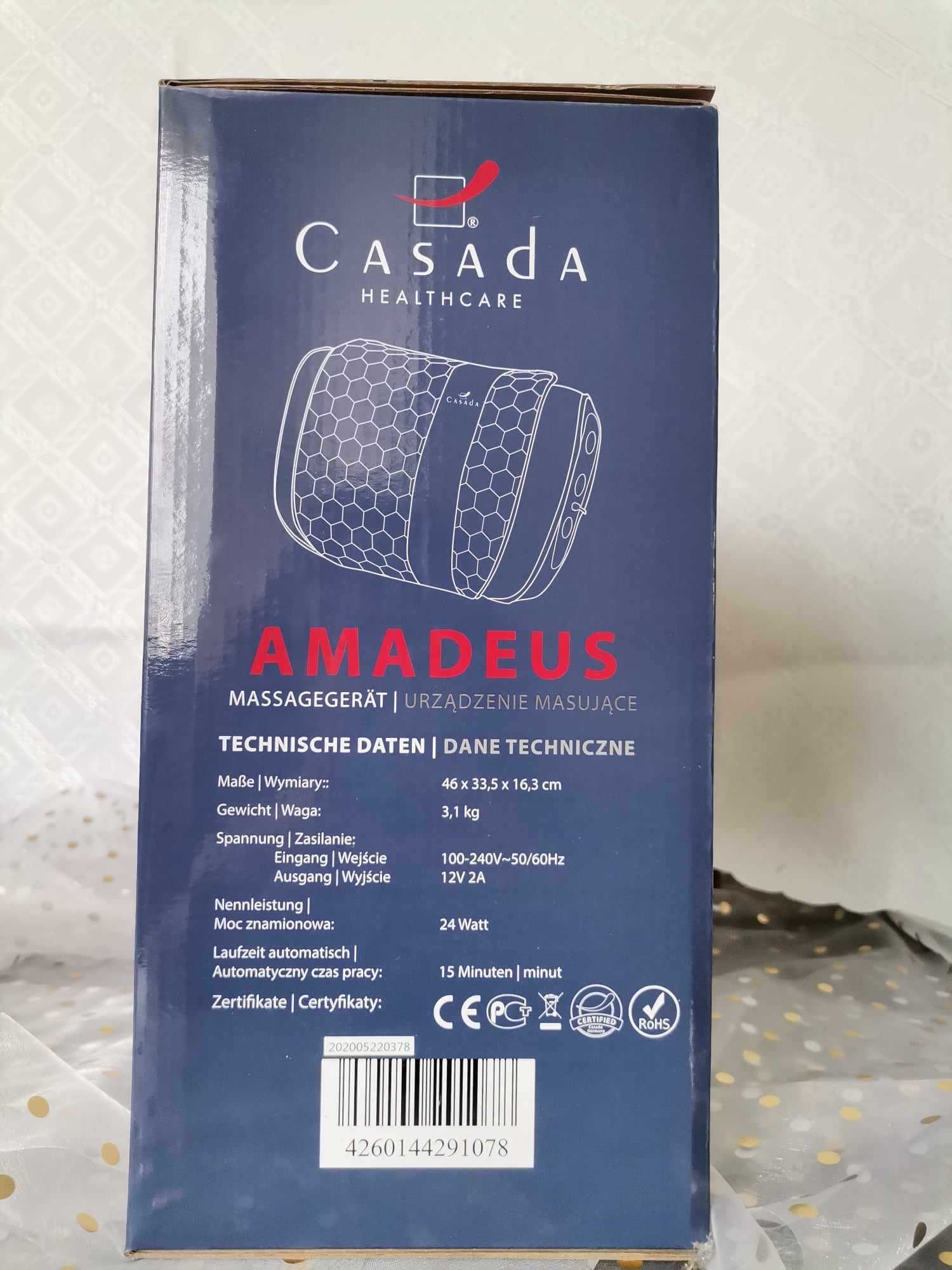 MASAŻ, Urządzenie masujące, ze słuchawkami, Amadeus- nowa, polecam.