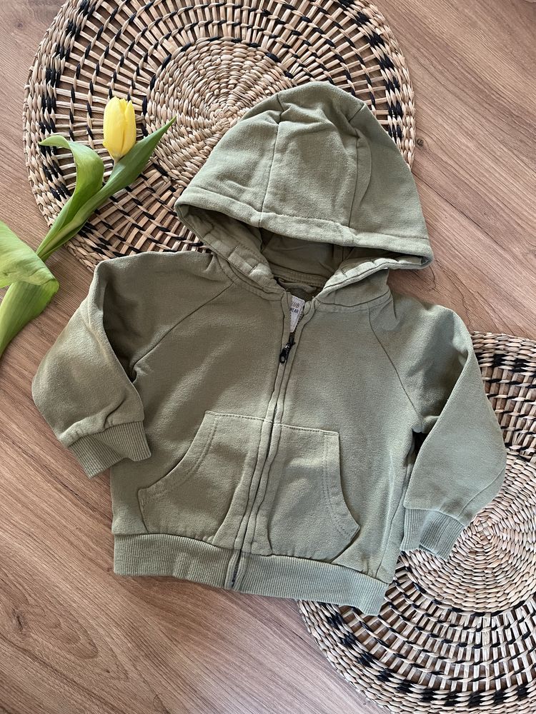 2 szt bluza z kapturem r. 80