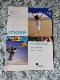Książka do nauki j. angielskiego Move pre-intermediate z płytą CD