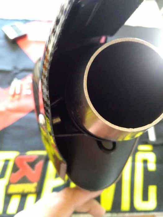 Ponteiras de escape R. akrapovic - cinza inox ou preto mate
