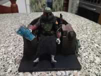 Figura do Boba Fett no trono