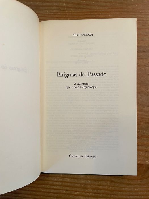 Enigmas do Passado - Kurt Benesch (portes grátis)
