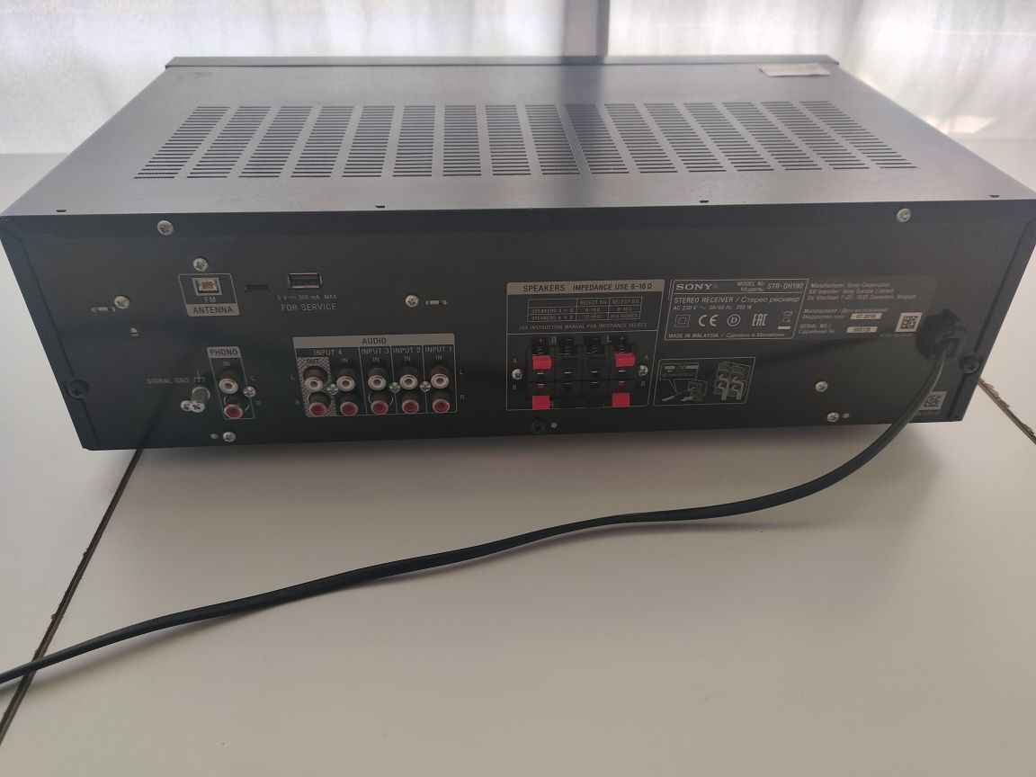 Sony | STR-DH190 | Bluetooth | FM radio | Wireless connection