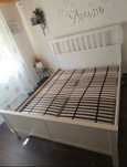 Białe łóżko Ikea Hemnes 160x200 cm super stan stelaże dowóz wysyłka
