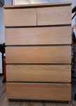 Malm Ikea Komoda 6 szuflad