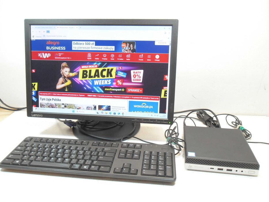 Komputer biuro PC HP/16GB/SSD256+320HDD Win11 9-gen 4 x 3.70Ghz. FV23