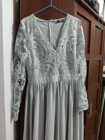 sukienka firmy EMO srebrna
